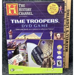 The History Channel Time Troopers DVD Game 2007 Family Trivia Educational 2 Disc